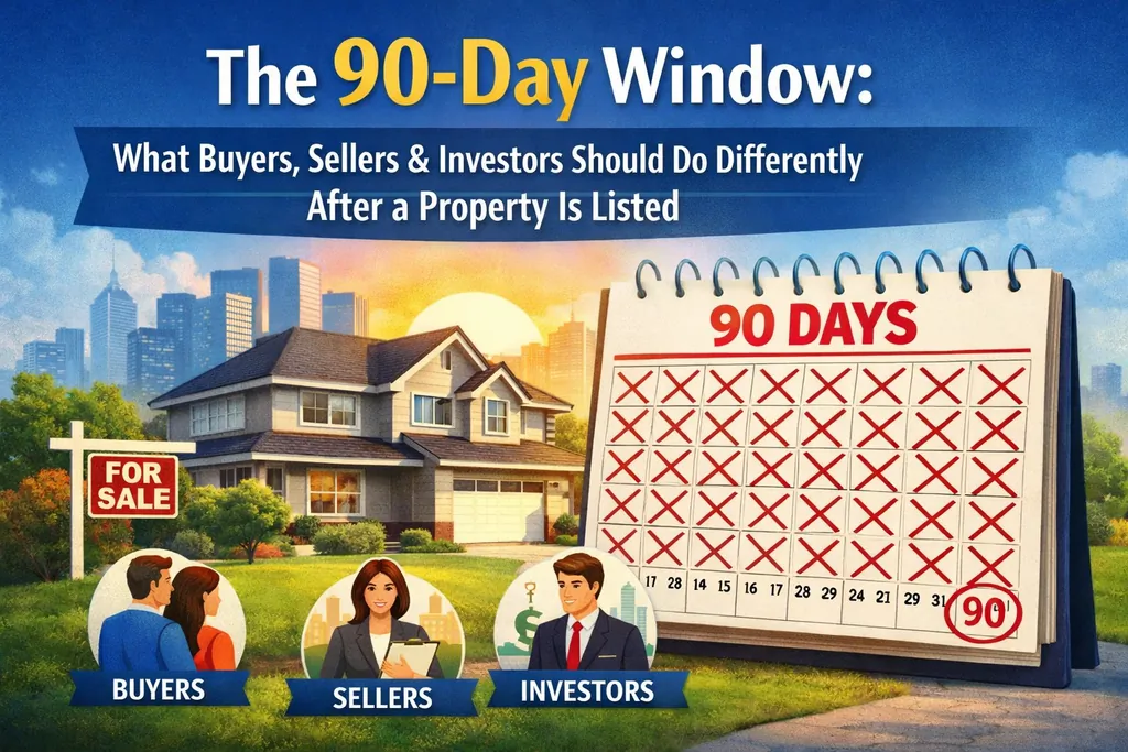 The 90-Day Window: What Buyers, Sellers & Investors Should Do Differently After a Property Is Listed