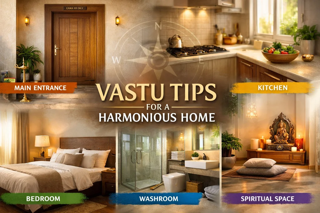 Vastu Tips for Main Entrance, Kitchen, and Bedrooms