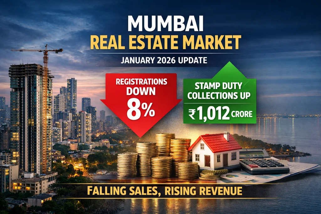 Mumbai Real Estate Market in Jan 2026: Registrations Dip, Values Hold Firm
