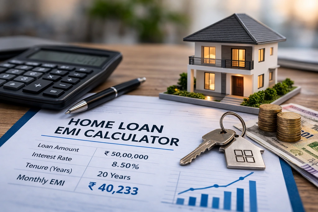Home Loan EMI Calculator 2026: Check Your Monthly EMI