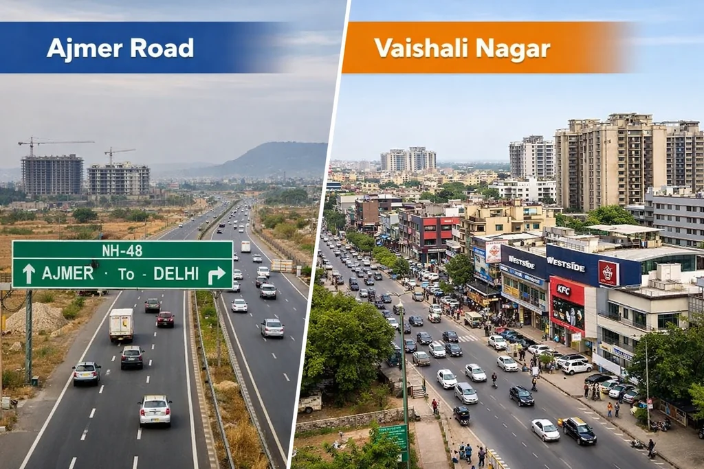 Ajmer Road vs Vaishali Nagar: Where Should You Buy Property in Jaipur?