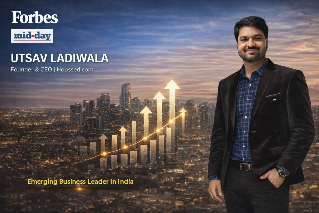 Houssed Founder & CEO Utsav Ladiwala Featured in Forbes  & Miday in 2026