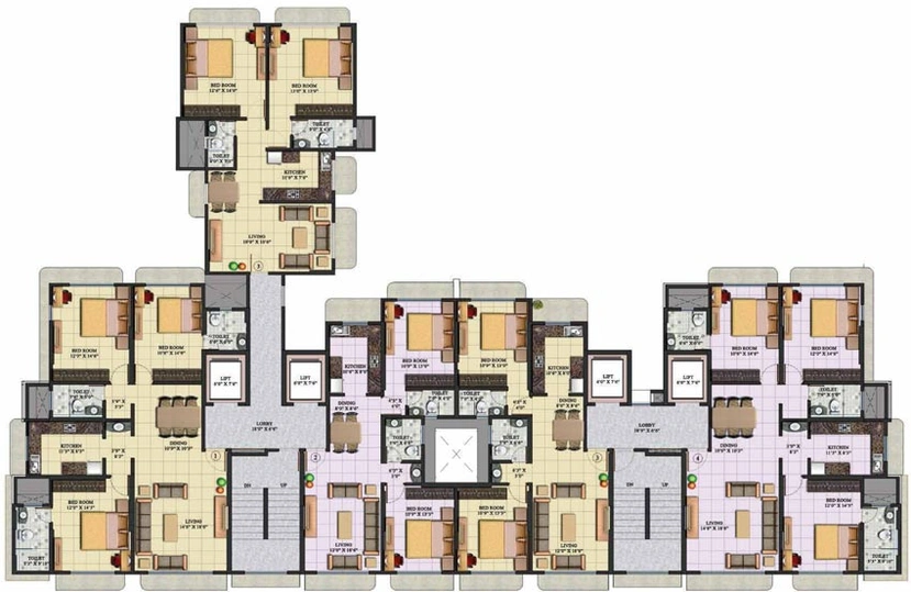 Floor Plan of Nidhaan Clover in Govandi East, Mumbai - Image 91613