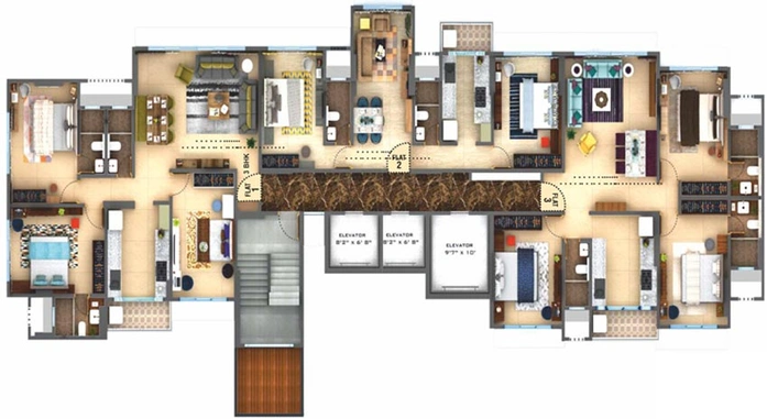 Floor Plan of Maverick Mooldeep in Mulund West, Mumbai - Image 91621