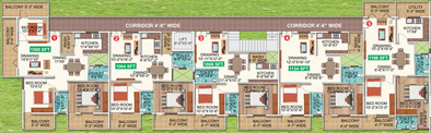 Floor Plan of SM Srinivasa Sunridge in Whitefield, Bangalore - Image 129656