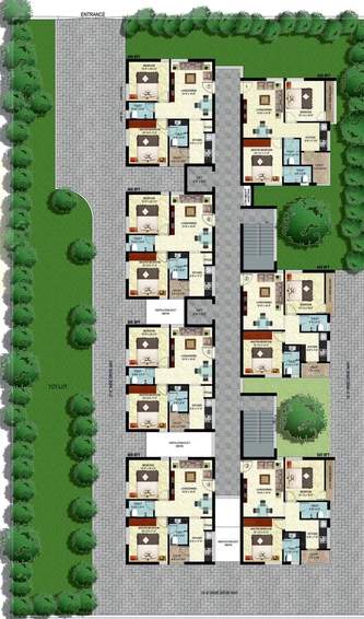 Master Plan of GEM Raja Residency in Chandanagar, Hyderabad - Image 129736