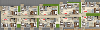 Floor Plan of Whitestone Milano in Whitefield, Bangalore - Image 129815