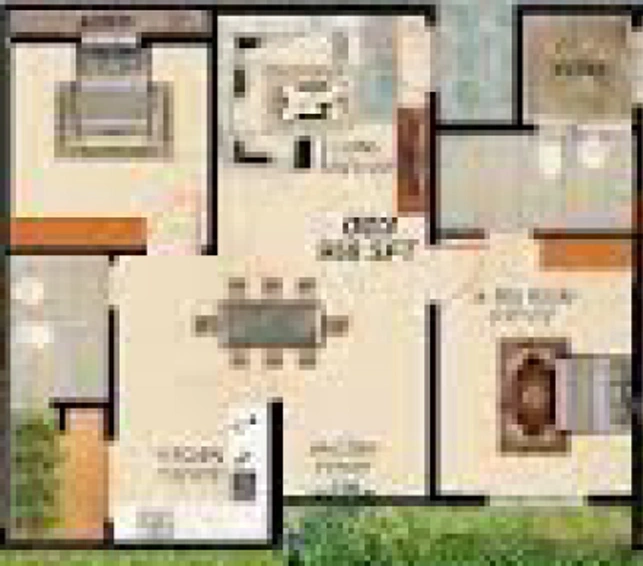 2 BHK Flat in CMRS Lotus in Whitefield, Bangalore - Image 802795