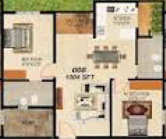 2 BHK Flat in CMRS Lotus in Whitefield, Bangalore - Image 802798