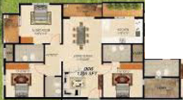3 BHK Flat in CMRS Lotus in Whitefield, Bangalore - Image 802799