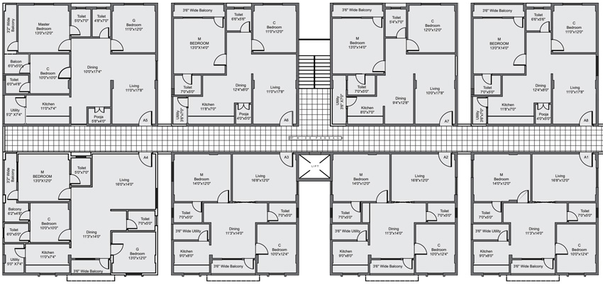 Floor Plan of Green Rose Manshion in Belathur, Bangalore - Image 129840
