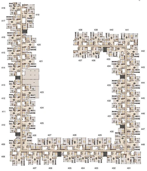 Floor Plan of Casagrand Linore in Kattupakkam, Chennai - Image 129854