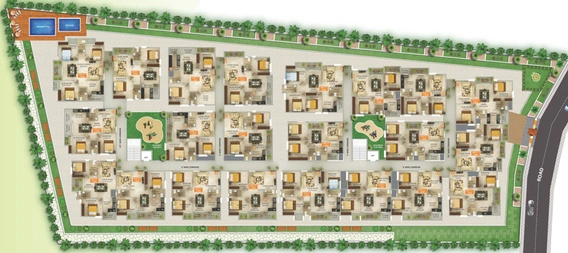Master Plan of Parthu Pride in Whitefield, Bangalore - Image 129886