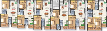 Floor Plan of Fern White House in Whitefield, Bangalore - Image 129906