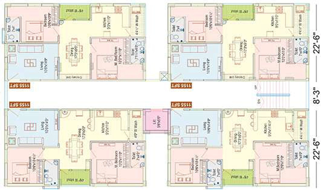Floor Plan of APR Praveens Prime in Patancheru, Hyderabad - Image 129913