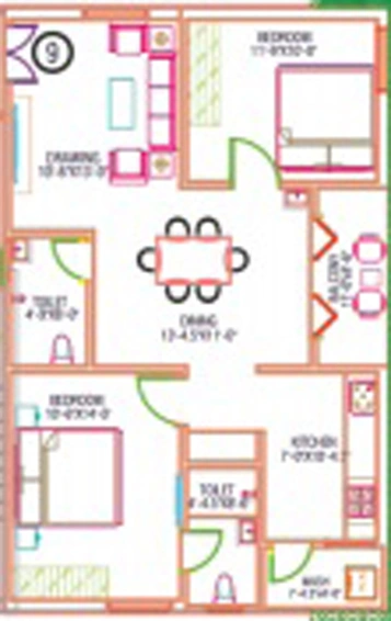 2 BHK Flat in Asrithas Signature Towers in Thumkunta, Hyderabad - Image 802853