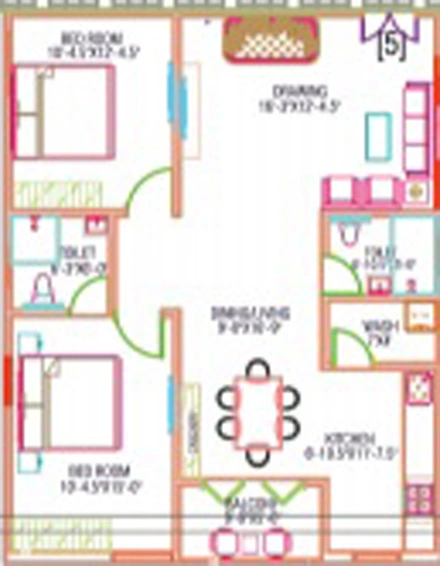 2 BHK Flat in Asrithas Signature Towers in Thumkunta, Hyderabad - Image 802855