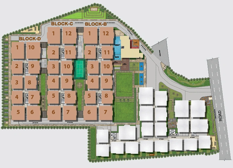 Master Plan of Concrete Avasa in Nagole, Hyderabad - Image 129948