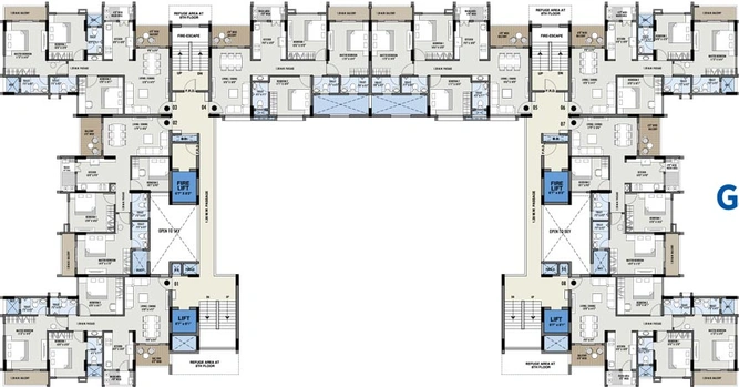 Floor Plan of Happy Galaxy in Manish Nagar, Nagpur - Image 129977
