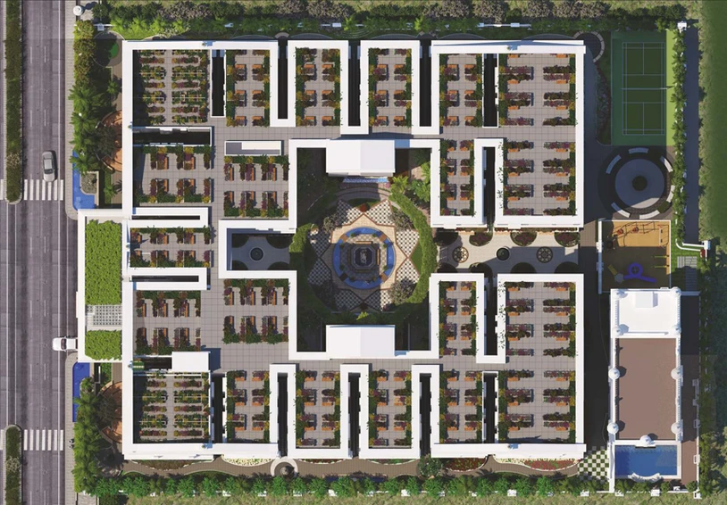 Master Plan of Giridhari Rajakshetra Apartment in Appa Junction, Hyderabad - Image 129996