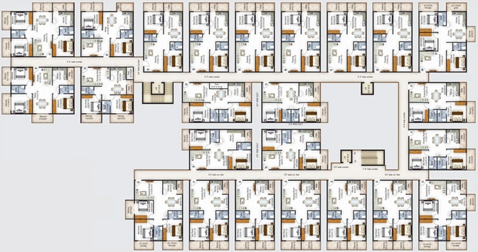 Floor Plan of Ruchira Lilium in Kadugodi, Bangalore - Image 130010