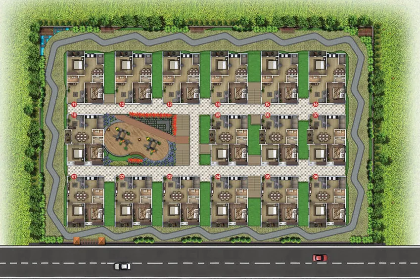 Master Plan of Giridhari Rise in Kismatpur, Hyderabad - Image 130017