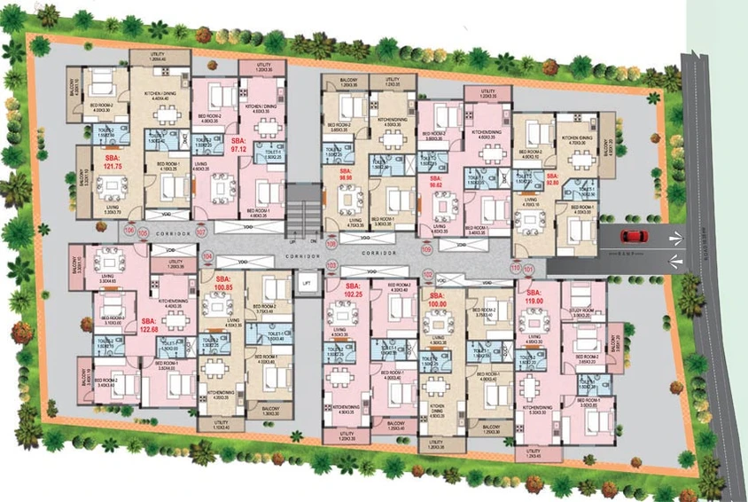 Master Plan of Manito Northlite in Yelahanka, Bangalore - Image 130053