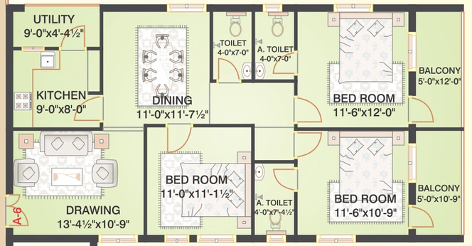 3 BHK Flat in TNR Vaishnovi in Whitefield, Bangalore - Image 802904