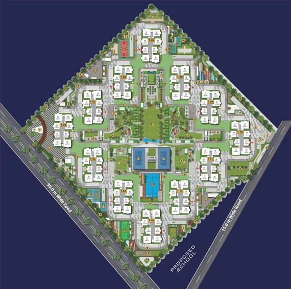 Master Plan of My Home Sayuk in Tellapur, Hyderabad - Image 130078