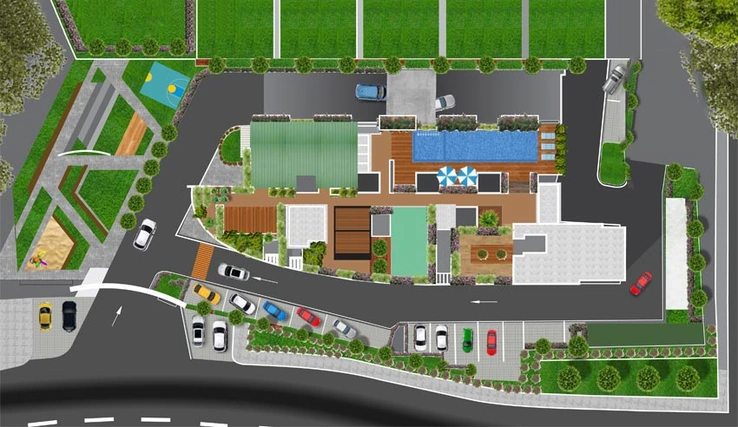 Master Plan of Poorvi Champions Height in Haralur, Bangalore - Image 130126