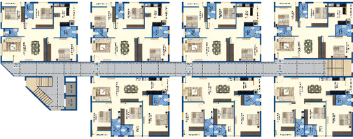 Floor Plan of Amrutha Sangam in Kompally, Hyderabad - Image 130141