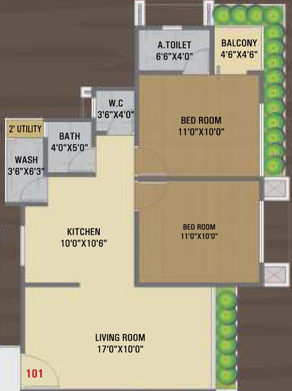 2 BHK Flat in Esskay Shree Krishna Heritage in Dindoli, Surat - Image 661568