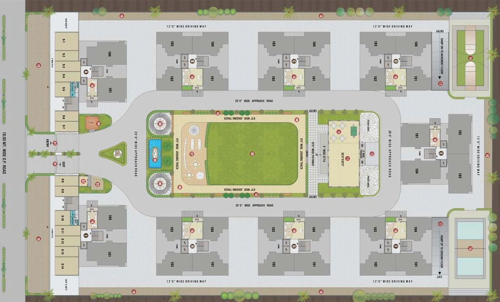 Master Plan of Esskay Shree Krishna Heritage in Dindoli, Surat - Image 92317