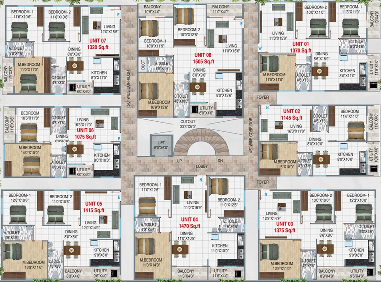 Floor Plan of MG Infinity in Sarjapur, Bangalore - Image 130148