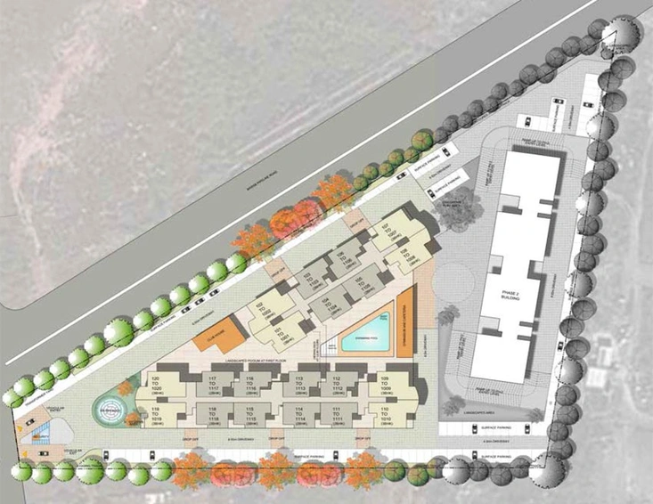 Master Plan of Hara Vijaya Heights in Talaghattapura, Bangalore - Image 130362