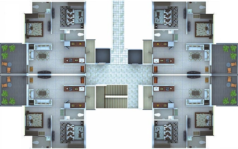 Floor Plan of Spring Garden Phase 2 in Hingna Road, Nagpur - Image 130382