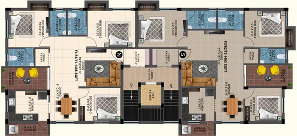 Floor Plan of MP Pelican in Selaiyur, Chennai - Image 130512