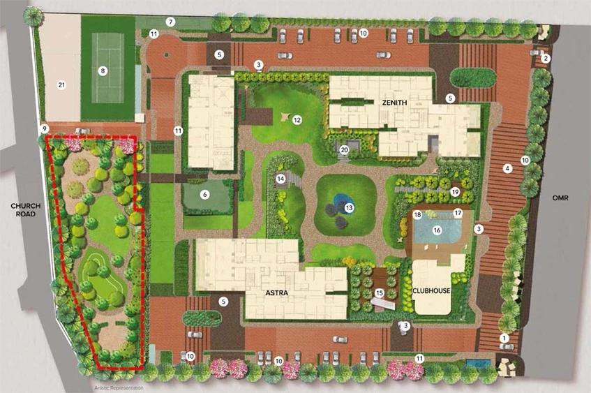 Master Plan of Brigade Residences in Perungudi, Chennai - Image 130547