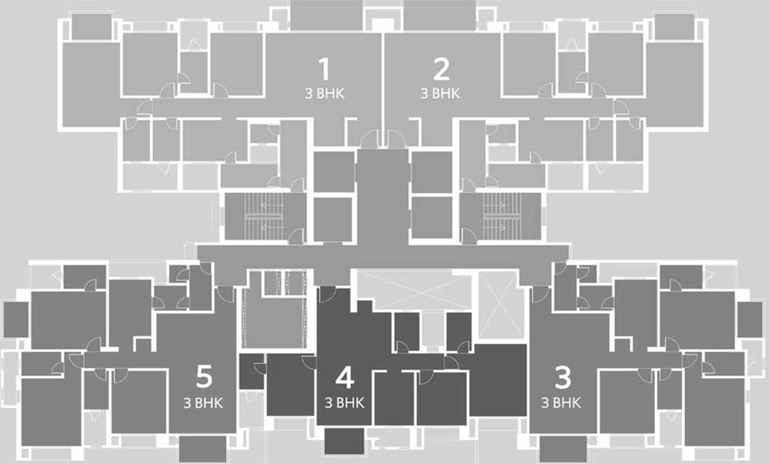 Floor Plan of Hiranandani Anchorage in OMR, Chennai - Image 130555
