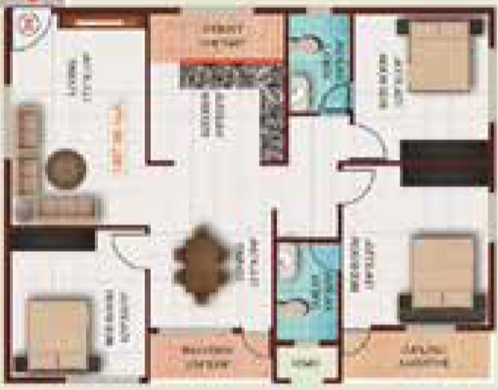 3 BHK Flat in CMRS Moonstone in Whitefield, Bangalore - Image 803094