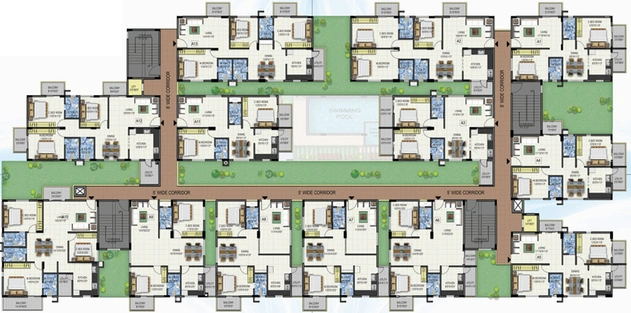 Floor Plan of Gauravams Marvel in Krishnarajapuram, Bangalore - Image 130587