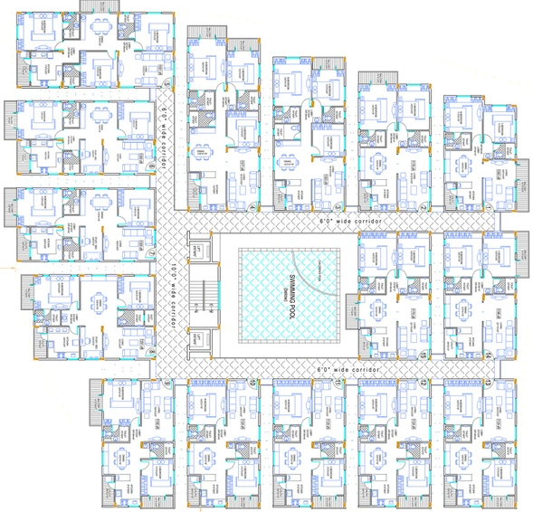 Floor Plan of Nagamani Oasis Breeze in Whitefield, Bangalore - Image 130618