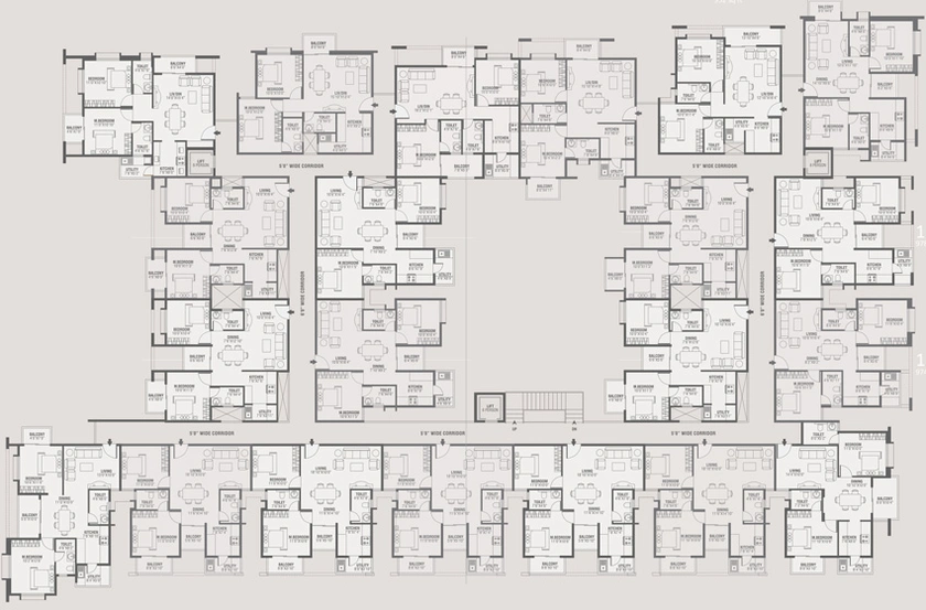 Floor Plan of Nagamani Living Harmony in Whitefield, Bangalore - Image 130654
