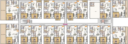 Floor Plan of SVS Trendsquare Precioso in Horamavu, Bangalore - Image 130693