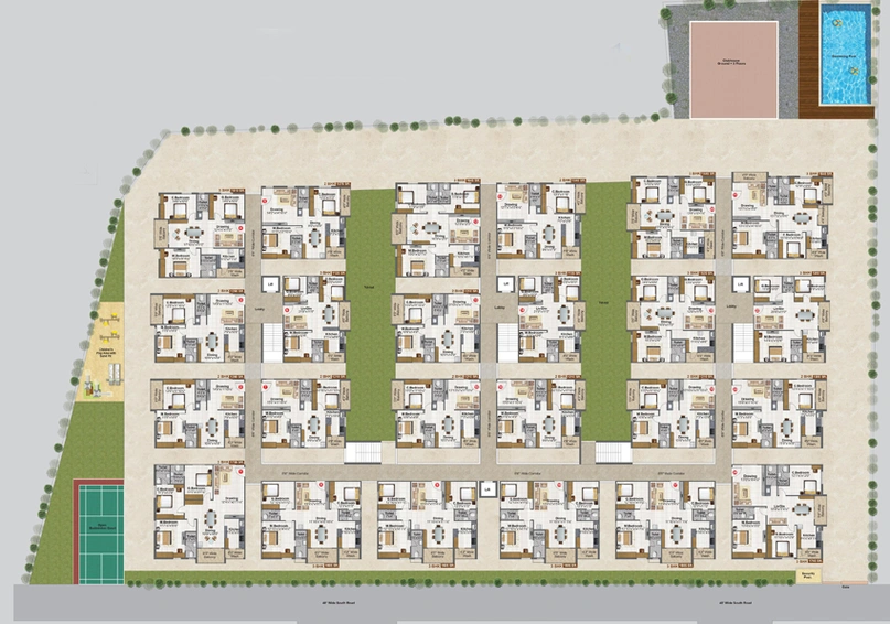 Master Plan of Fortune Green Falcon in Puppalaguda, Hyderabad - Image 130707