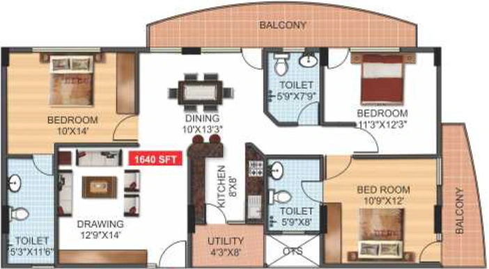 3 BHK Flat in Romas Epicurean in Whitefield, Bangalore - Image 803162