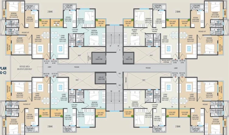Floor Plan of Square Park in Manish Nagar, Nagpur - Image 130838