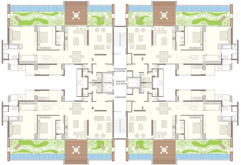 Floor Plan of Total Windmills Of Your Mind in Whitefield, Bangalore - Image 130832