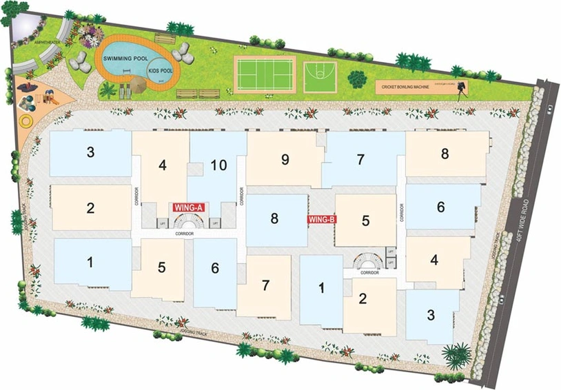 Master Plan of Adithya Elan in Whitefield, Bangalore - Image 130878