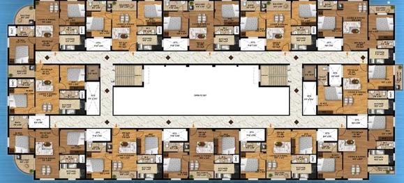 Floor Plan of Creations Diadem in Semmancheri, Chennai - Image 130887